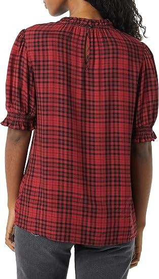 Red Plaid Blouse image 4
